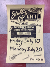 Load image into Gallery viewer, Stubb's BBQ Music Week Special (Poster)