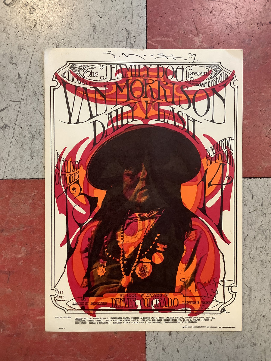 Van Morrison at Family Dog Denver - 1967 (Postcard) – Antone's