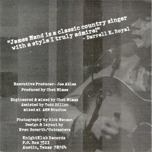 Load image into Gallery viewer, James Hand : Live From The Saxon Pub Austin TX (CD, Album)