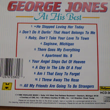 Load image into Gallery viewer, George Jones (2) : At His Best (CD, Comp, RE)