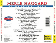 Load image into Gallery viewer, Merle Haggard : 24 Greatest Hits (CD, Comp)