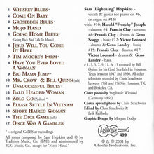 Load image into Gallery viewer, Lightnin' Hopkins : The Best Of Lightning Hopkins (CD, Comp)