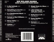 Load image into Gallery viewer, Sir Roland Hanna* : Duke Ellington Piano Solos (CD)