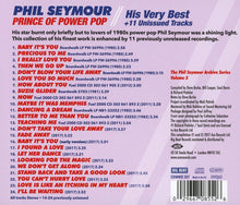 Load image into Gallery viewer, Phil Seymour : Prince Of Power Pop-His Very Best+11 Unissued Tracks (CD, Comp)