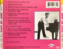 Load image into Gallery viewer, Jerry Lee Lewis : The Hits (CD, Comp)