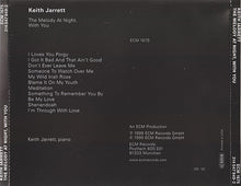 Load image into Gallery viewer, Keith Jarrett : The Melody At Night, With You (CD, Album)