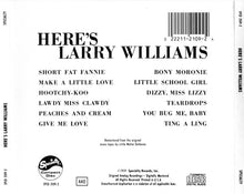 Load image into Gallery viewer, Larry Williams (3) : Here's Larry Williams (CD, Album, Mono, RE, RM)