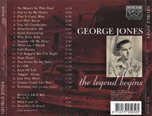 Load image into Gallery viewer, George Jones (2) : Just One More The Legend Begins (CD, Comp)