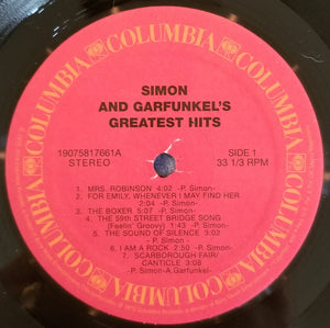 Simon & Garfunkel : Simon And Garfunkel's Greatest Hits (LP, Comp, RE)