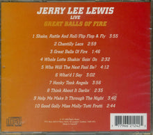 Load image into Gallery viewer, Jerry Lee Lewis : Live Great Balls Of Fire (CD, Comp)