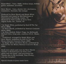 Load image into Gallery viewer, Ralph E. White And Steve Marsh (4) : "two distinguished gentlemen" (Cass, Album)