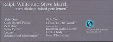 Load image into Gallery viewer, Ralph E. White And Steve Marsh (4) : "two distinguished gentlemen" (Cass, Album)
