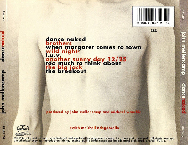 ジョン・メレンキャンプ dance naked Buy John Cougar Mellencamp : Dance Naked (CD) Online for a great