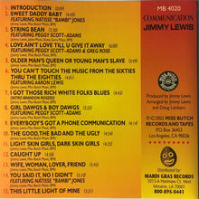 Load image into Gallery viewer, Jimmy Lewis : Communication (CD, Album)