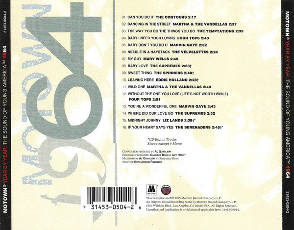 【中古】「非常に良い」［CD］Motown Year-By-Year 76 Buy Various : Motown Year By Year: The Sound Of Young America