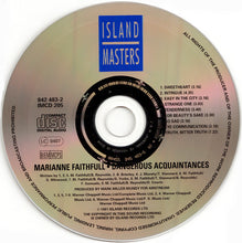 Load image into Gallery viewer, Marianne Faithfull : Dangerous Acquaintances (CD, Album, M/Print, RE)