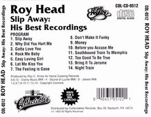 Load image into Gallery viewer, Roy Head : Slip Away: His Best Recordings (CD, Comp)