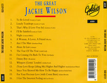 Load image into Gallery viewer, Jackie Wilson : The Great Jackie Wilson (CD, Comp)