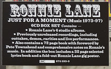 Load image into Gallery viewer, Ronnie Lane : Just For A Moment (Music 1973-1997) (6xCD, Comp + Box)