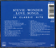 Load image into Gallery viewer, Stevie Wonder : Love Songs - 20 Classic Hits (CD, Comp, RE, RP)