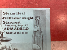 Load image into Gallery viewer, Steam Heat and Starcrost at Armadillo (Poster)