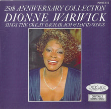 Load image into Gallery viewer, Dionne Warwick : 25th Anniversary Collection: Dionne Warwick Sings The Great Bacharach & David Songs (CD, Comp, RE, RM)