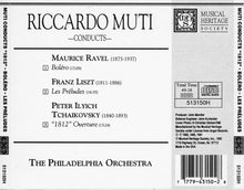 Load image into Gallery viewer, Riccardo Muti, The Philadelphia Orchestra : Muti Conducts "1812" Overture, Bolero, Les Preludes (CD, Album, Comp)