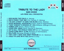Load image into Gallery viewer, Sam Cooke : Tribute To The Lady (CD, Album, RE)