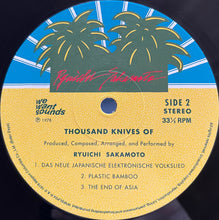 Load image into Gallery viewer, Ryuichi Sakamoto = 坂本龍一* : Thousand Knives Of = 千のナイフ (LP, Album, RE)