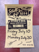 Load image into Gallery viewer, Stubb's BBQ Music Week Special (Poster)