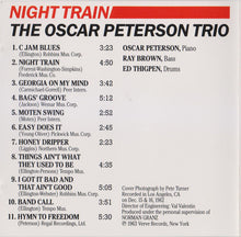 Load image into Gallery viewer, The Oscar Peterson Trio : Night Train (CD, Album, RE)