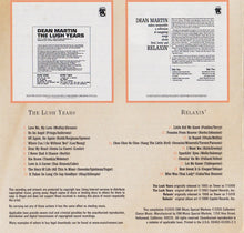 Load image into Gallery viewer, Dean Martin : The Lush Years/Relaxin' (CD, Comp)