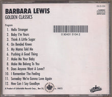 Load image into Gallery viewer, Barbara Lewis : Golden Classics (CD, Comp, Mono)