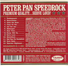 Load image into Gallery viewer, Peter Pan Speedrock : Premium Quality... Serve Loud! (CD, Album, Promo, Car)