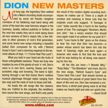 Load image into Gallery viewer, Dion (3) : New Masters (CD, Album)