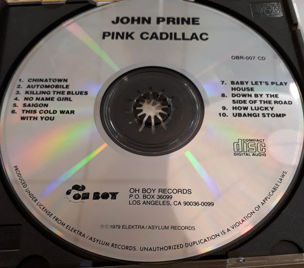 John Prine - Pink Cadillac (CD, Album, RE)