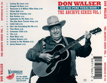 Load image into Gallery viewer, Don Walser And The Pure Texas Band : The Archive Series Vol. 1 (CD, Comp)