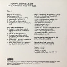 Load image into Gallery viewer, Randy California & Spirit (8) : The Euro-American Years 1979-1983 (6xCD + Box, Comp)