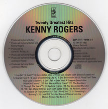 Load image into Gallery viewer, Kenny Rogers : Twenty Greatest Hits (CD, Comp, RE)
