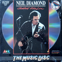 Load image into Gallery viewer, Neil Diamond : Greatest Hits Live (Laserdisc, 12", S/Sided, Album, NTSC)