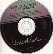 Load image into Gallery viewer, Leonard Cohen : Live In London (2xCD, Album)