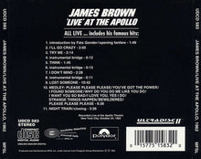 Load image into Gallery viewer, James Brown : Live At The Apollo (CD, Album, RE, RM)