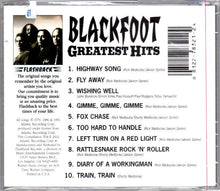Load image into Gallery viewer, Blackfoot (3) : Greatest Hits (CD, Comp, RE, RP)