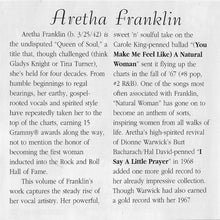 Load image into Gallery viewer, Aretha Franklin : A Natural Woman And Other Hits (CD, Comp, RM)