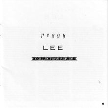 Load image into Gallery viewer, Peggy Lee : The Capitol Collector's Series (Volume 1, The Early Years) (CD, Comp, Mono, RM)