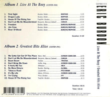 Load image into Gallery viewer, Eric Burdon : Live At The Roxy / Greatest Hits Alive (2xCD, Comp)