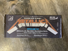 Load image into Gallery viewer, Vintage Metallica Concert Ticket - Waldbühne Berlin 5/26/1993