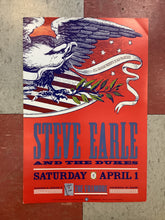 Load image into Gallery viewer, Steve Earle at The Fillmore - 1989 (Poster)