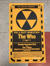Load image into Gallery viewer, The Who "Fallout Shelter" Tour at Cow Palace - 1973 (Poster)