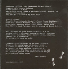 Load image into Gallery viewer, Matt Powell (3) : Dragonfly (CD, Album)